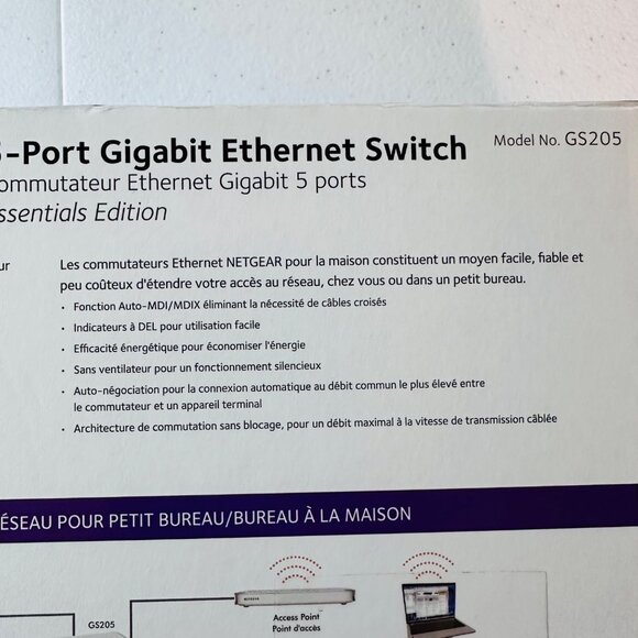 Netgear 5-Port Gigabit Ethernet Switch Plug & Play Home & Office Networking - Picture 13 of 16
